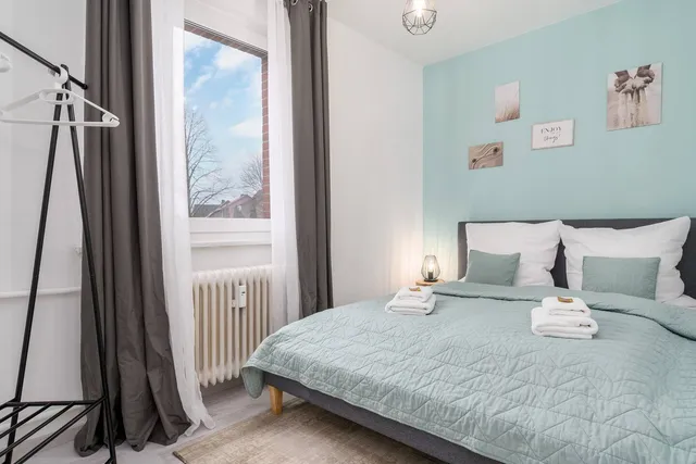 Schlafzimmer in Mintgrün